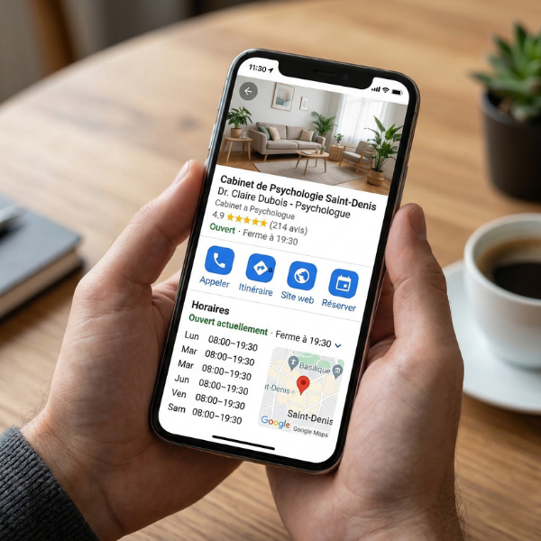 exemple de fiche google my business pour psychologue